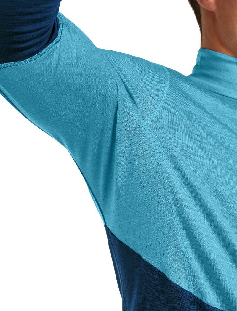 Merino Blend 200 RealFleece Descender LS Half Zip - Mens - arctic / atlantis / cb 1