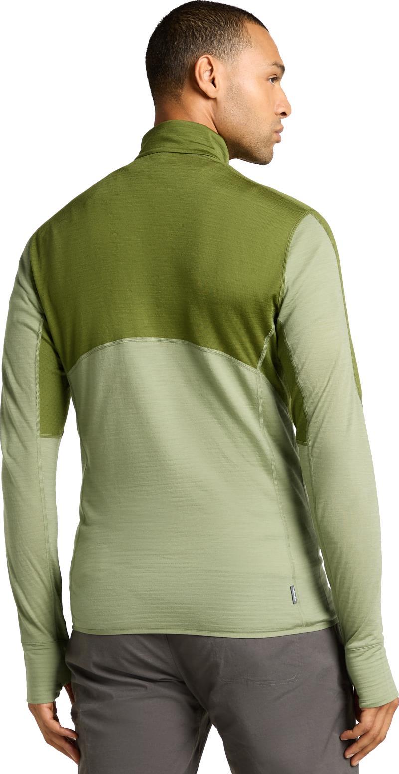 Merino Blend 200 RealFleece Descender LS Half Zip - Mens - sphagnum / lichen / cb 1