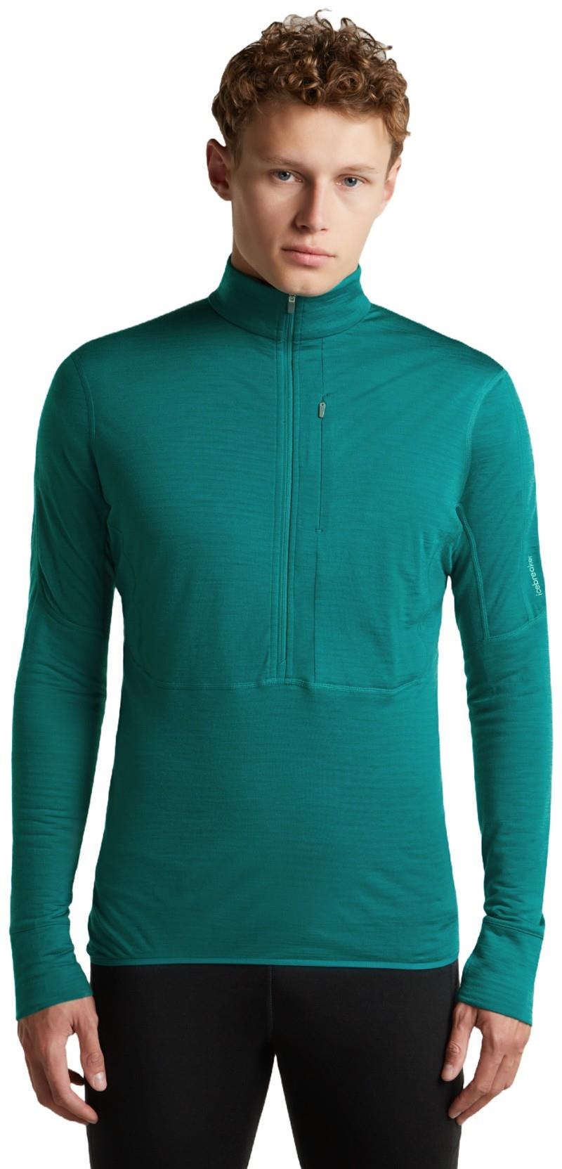 Merino Blend 200 RealFleece Descender LS Half Zip - Mens - tidal teal 1