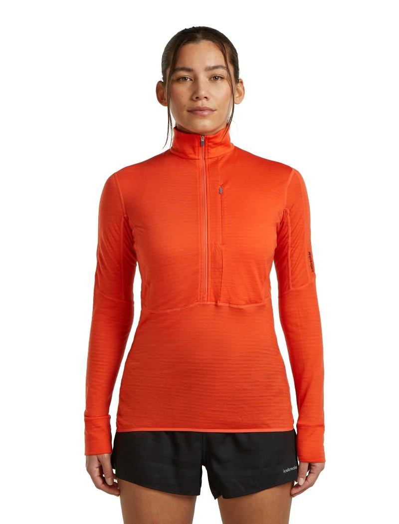 Merino Blend 200 RealFleece Descender LS Half Zip - Womens - fervid 1