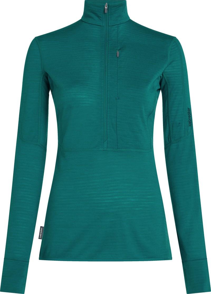 Merino Blend 200 RealFleece Descender LS Half Zip - Womens - tidal teal 1