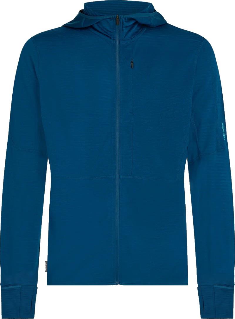 Merino Blend 200 RealFleece Descender LS Zip Hoodie - Mens - atlantis / arctic 1