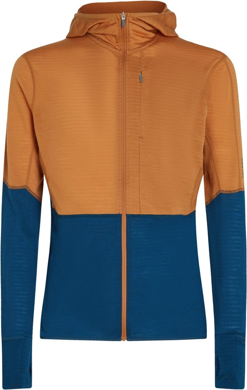 Merino Blend 200 RealFleece Descender LS Zip Hoodie - Mens - trail / atlantis / cb 1