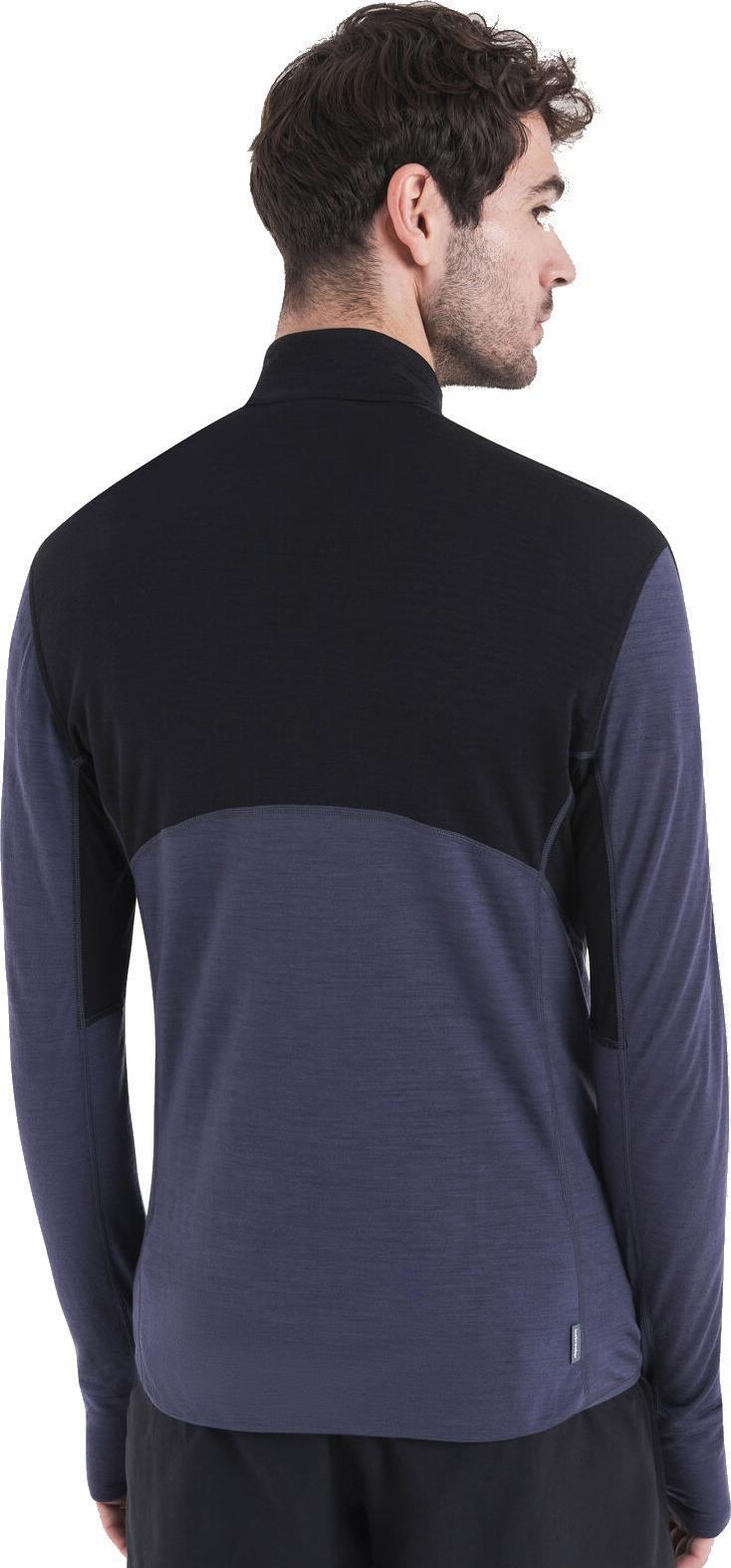 Merino Blend 200 RealFleecee Descender LS Half Zip - Mens - black / graphite / cb 1