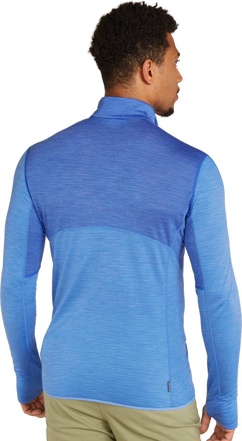 Merino Blend 200 RealFleecee Descender LS Half Zip - Mens - brilliant / baja / cb 1