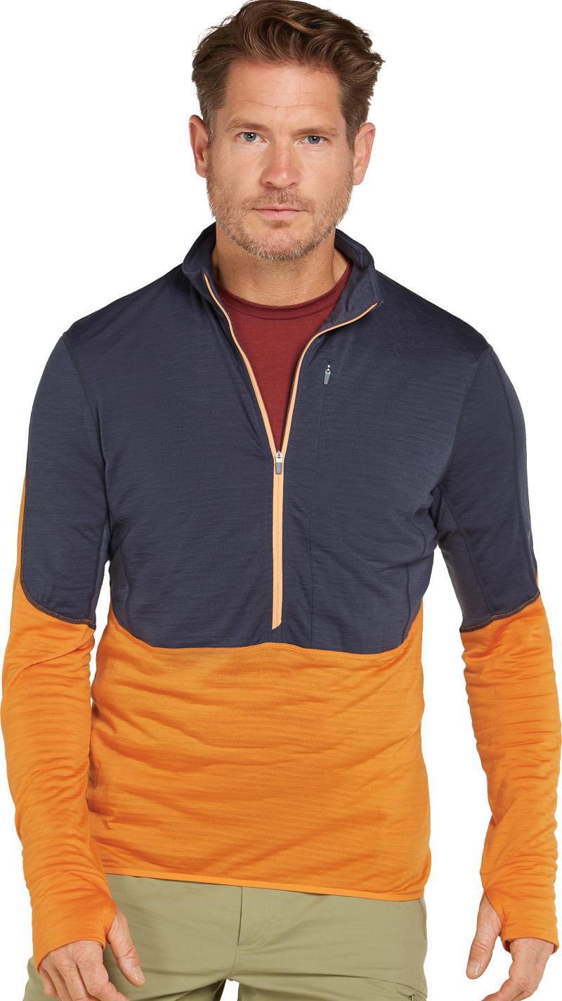 Merino Blend 200 RealFleecee Descender LS Half Zip - Mens - graphite / ray / feldspar / cb 1