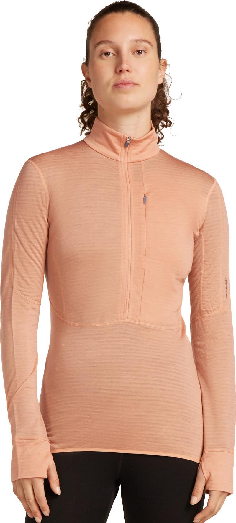 Merino Blend 200 RealFleecee Descender LS Half Zip - Womens - desert sand 1
