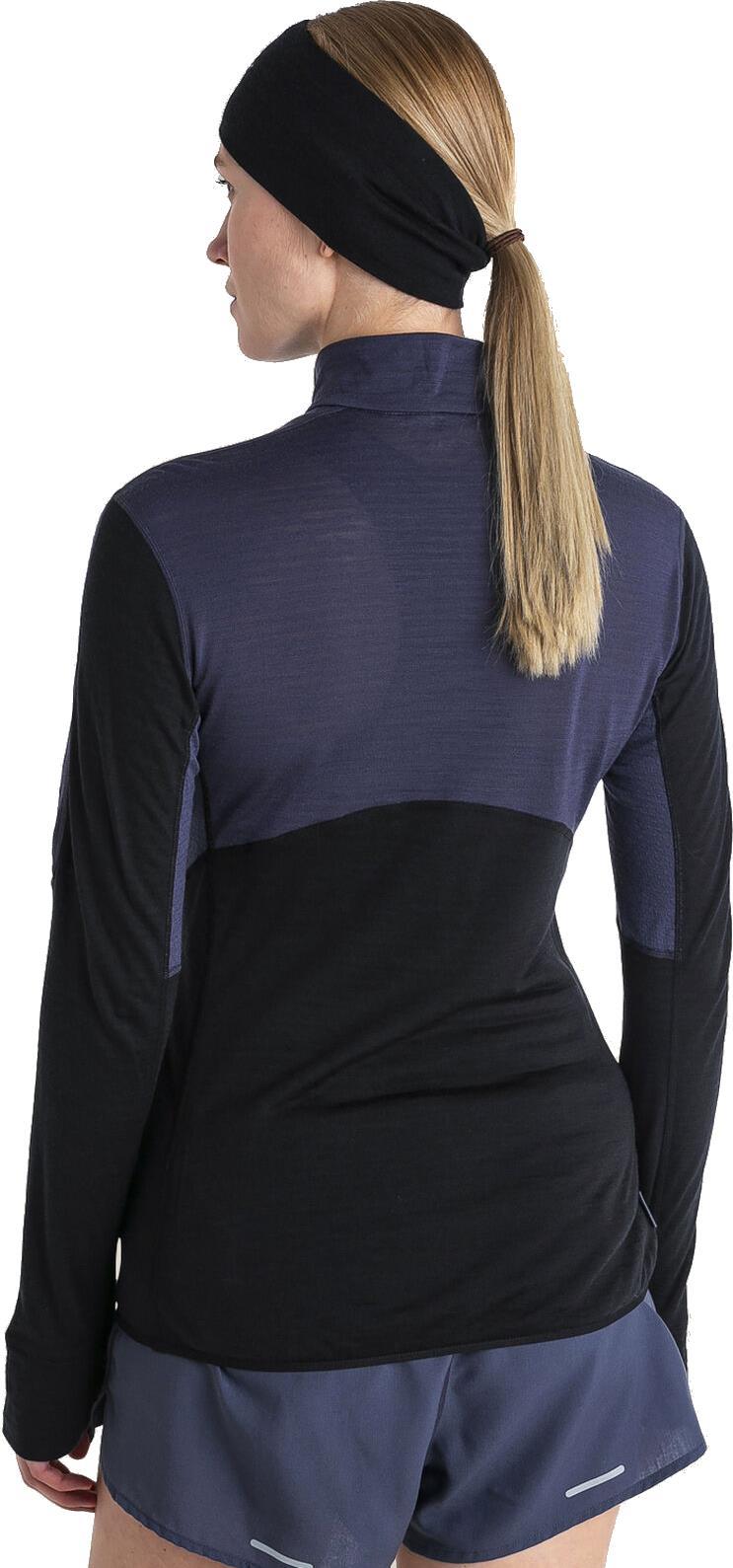 Merino Blend 200 RealFleecee Descender LS Half Zip - Womens - graphite / black / cb 1