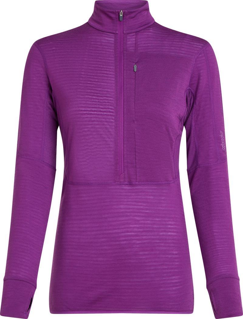 Merino Blend 200 RealFleecee Descender LS Half Zip - Womens - passion 1