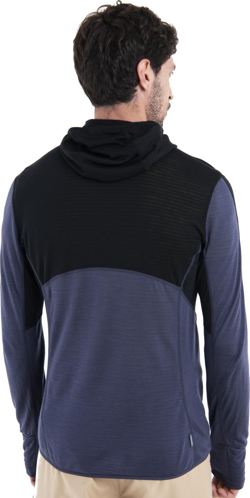 Merino Blend 200 RealFleecee Descender LS Zip Hoodie - Mens - black / graphite / cb 1