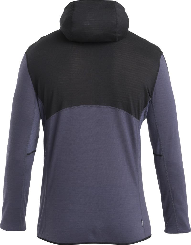 Merino Blend 200 RealFleecee Descender LS Zip Hoodie - Mens - black / graphite / cb 1