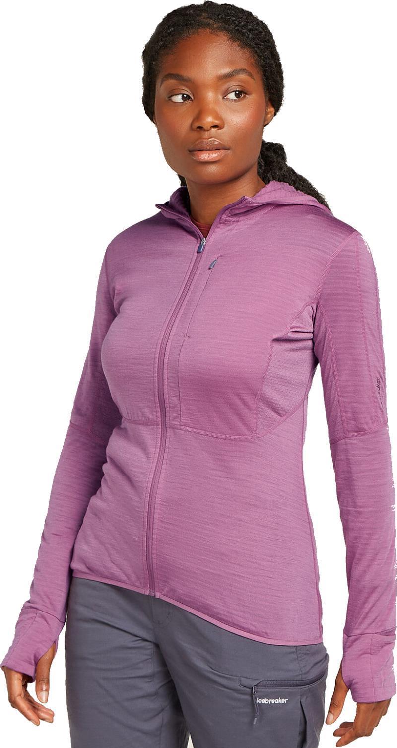 Merino Blend 200 RealFleecee Descender LS Zip Hoodie - Womens - deco 1