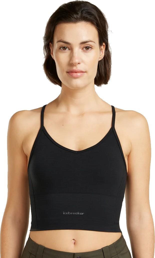 Merino Blend 260 Seamless Rib Strappy Tank - Womens - black 1