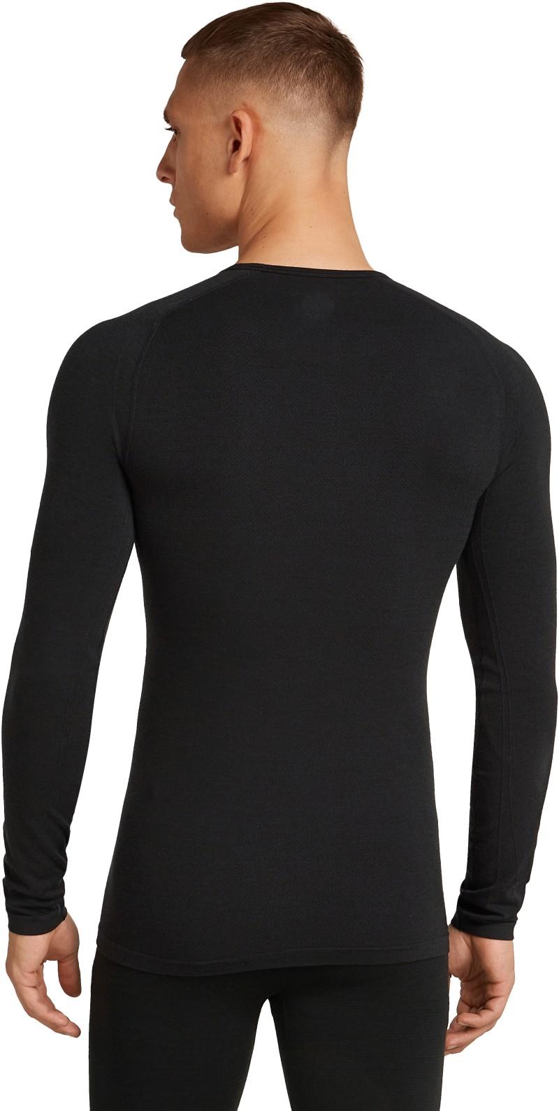 Merino Blend 260 ZoneKnit Seamless LS Crewe - Mens - black 1