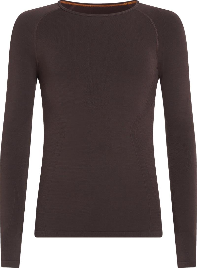 Merino Blend 260 ZoneKnit Seamless LS Crewe - Womens - bittersweet 1