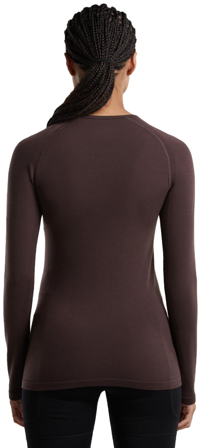 Merino Blend 260 ZoneKnit Seamless LS Crewe - Womens - bittersweet 1