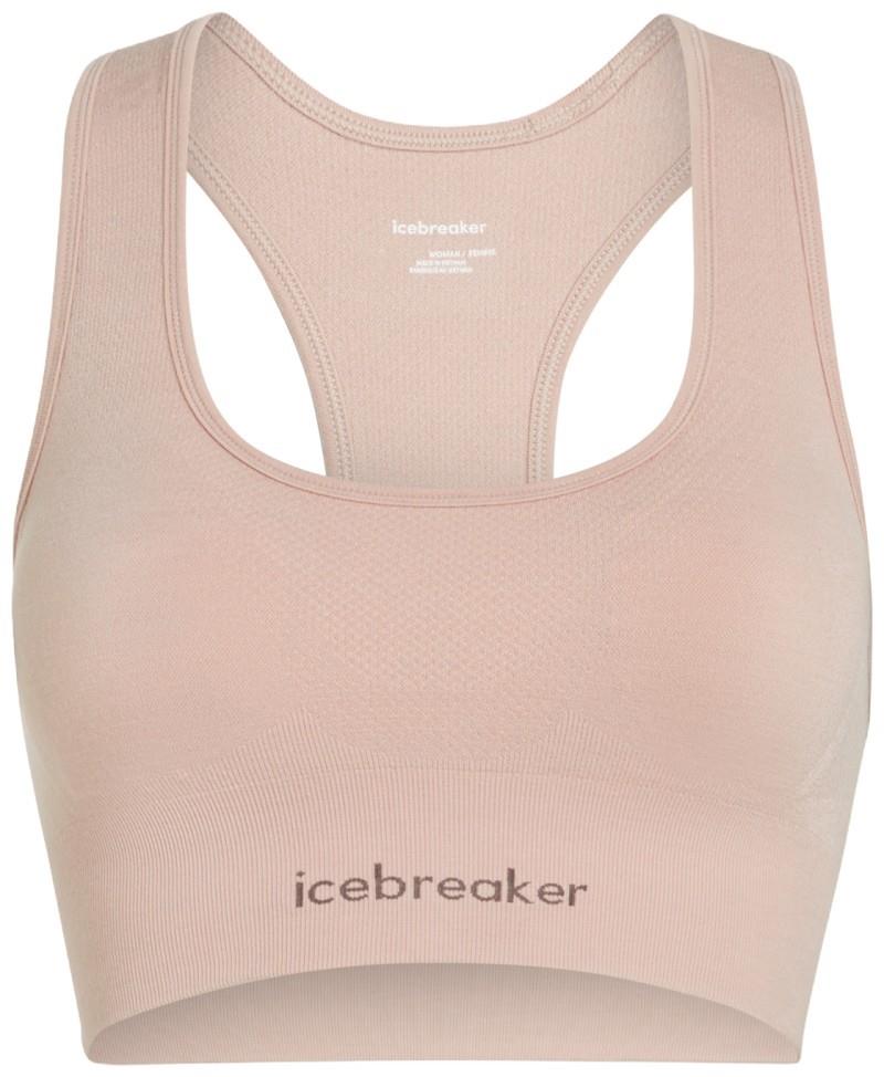 Merino Blend 260 Zoneknit Seamless Bra - Womens - pink quartz 1
