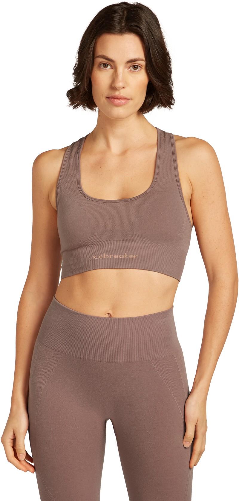 Merino Blend 260 Zoneknit Seamless Bra - summit 1