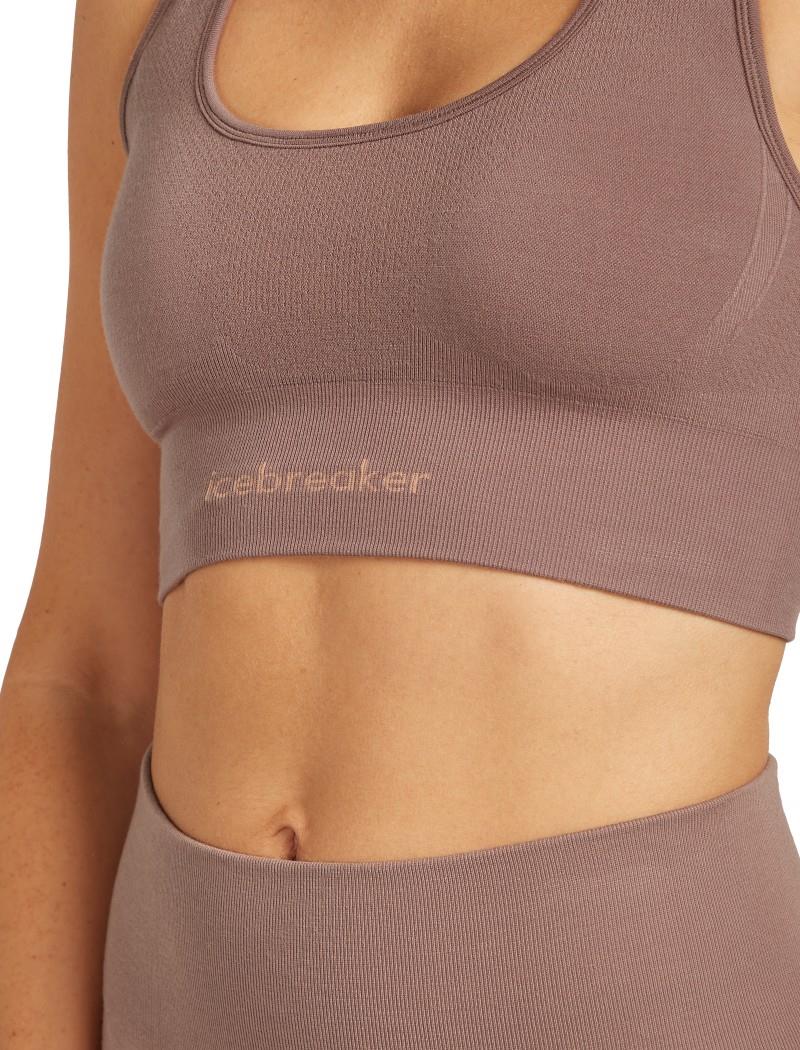 Merino Blend 260 Zoneknit Seamless Bra - summit 1
