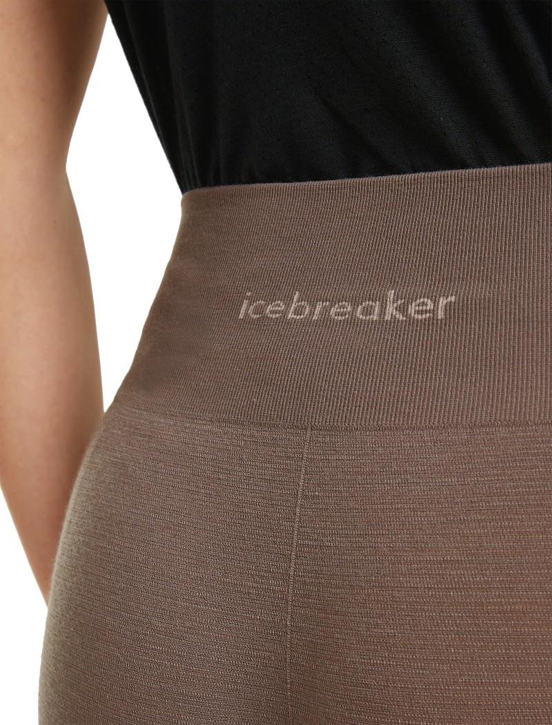 Merino Blend 260 Zoneknit Seamless Tights, 25" Inseam - Womens - porcini 1