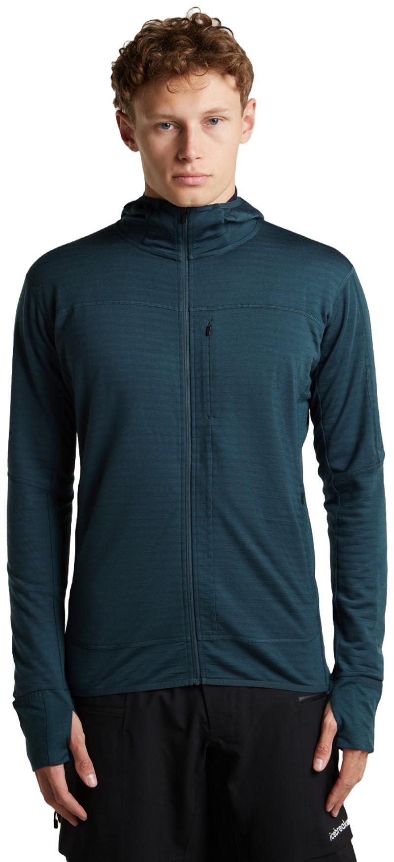 Merino Blend 300 RealFleece Descender LS Zip Hoodie - Mens - abyss 1