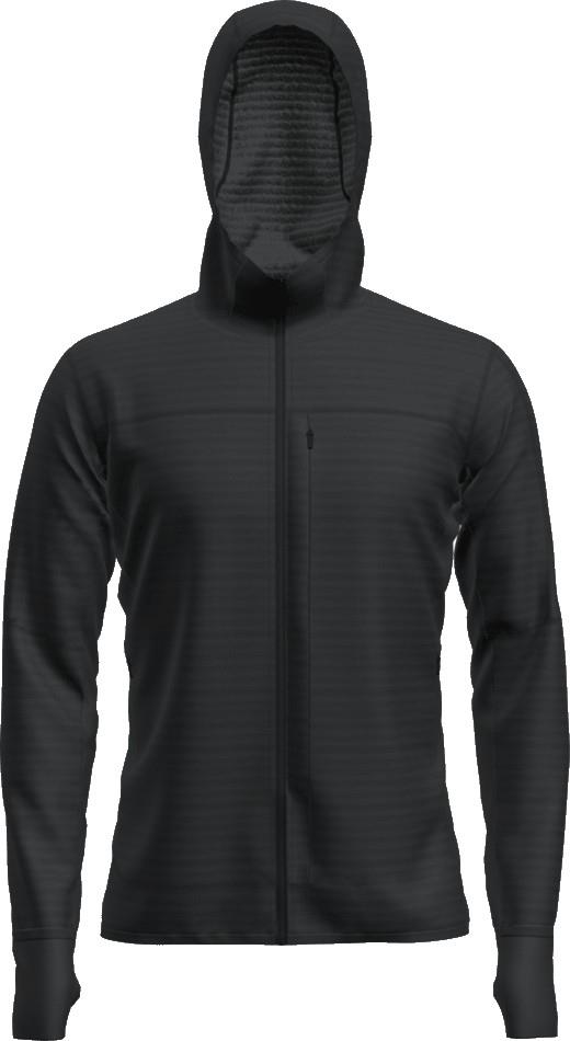 Merino Blend 300 RealFleece Descender LS Zip Hoodie - Mens - black 1