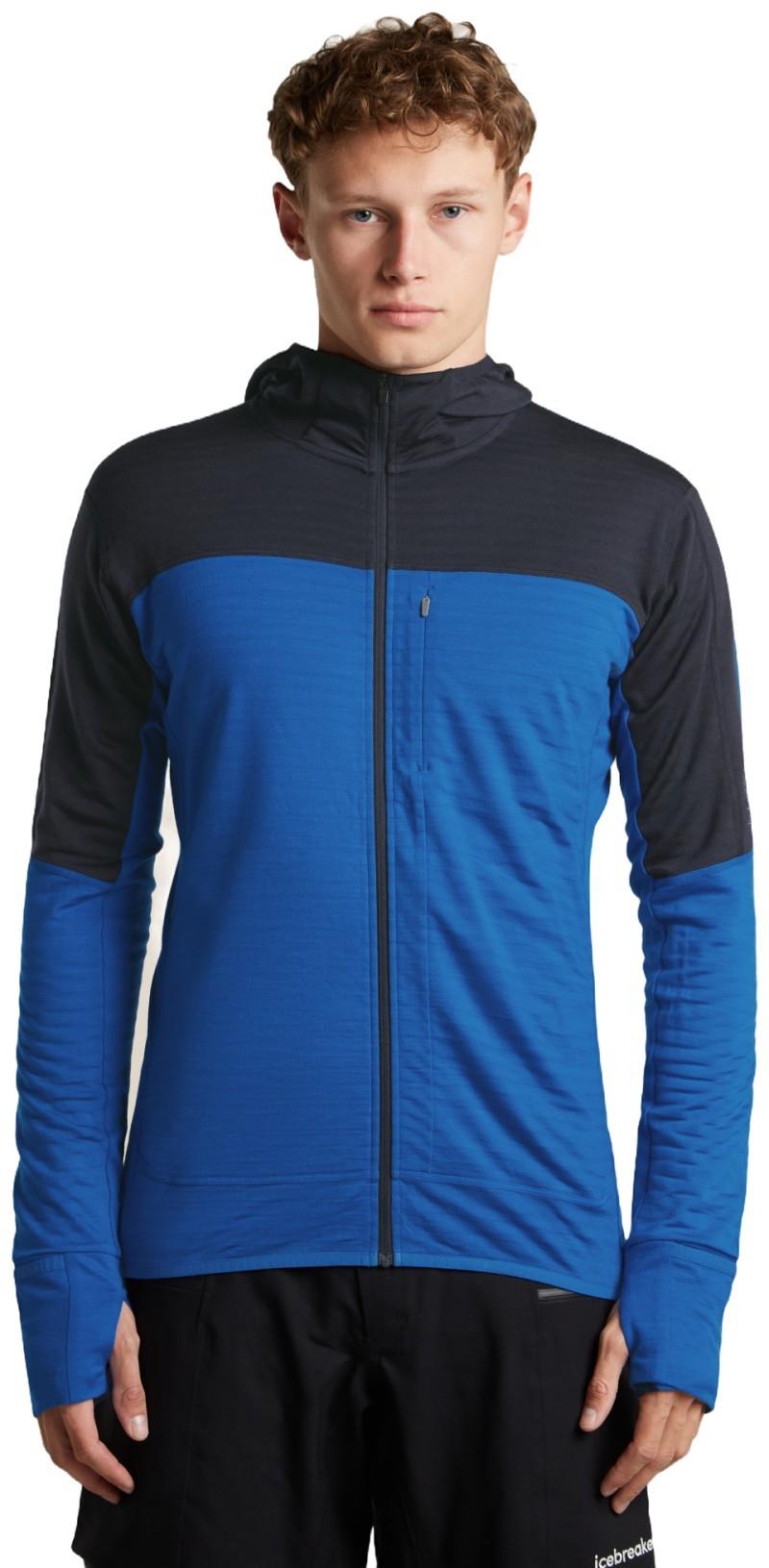 Merino Blend 300 RealFleece Descender LS Zip Hoodie - Mens - lazurite / midnight navy / cb 1