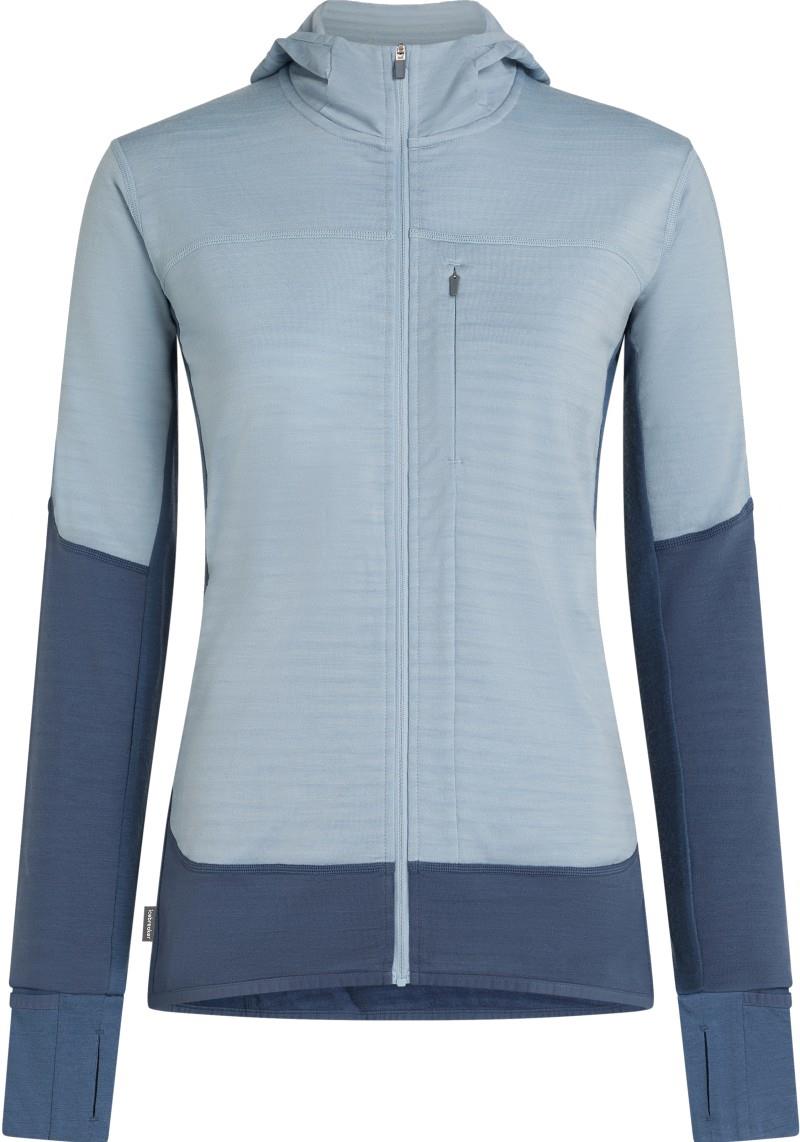 Merino Blend 300 RealFleece Descender LS Zip Hoodie - Womens - dawn / zinc blue / cb 1