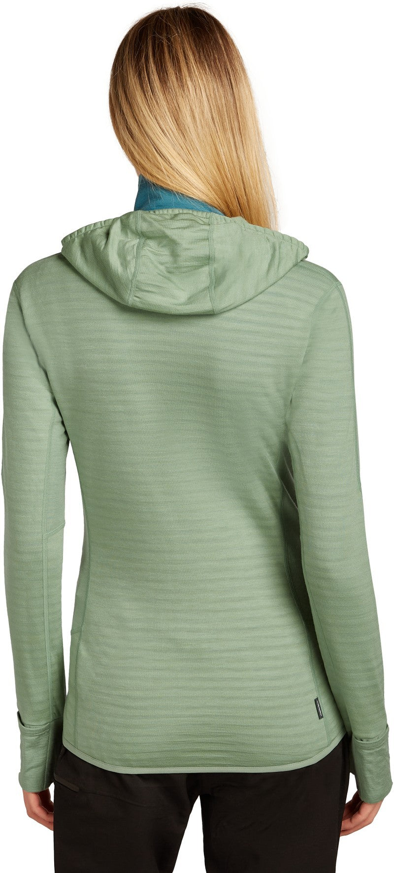 Merino Blend 300 RealFleece Descender LS Zip Hoodie - Womens - topaz / atlantis / cb 1