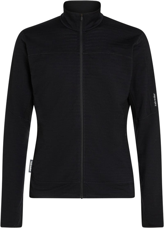 Merino Blend 300 RealFleece Descender LS Zip - Mens - black 1