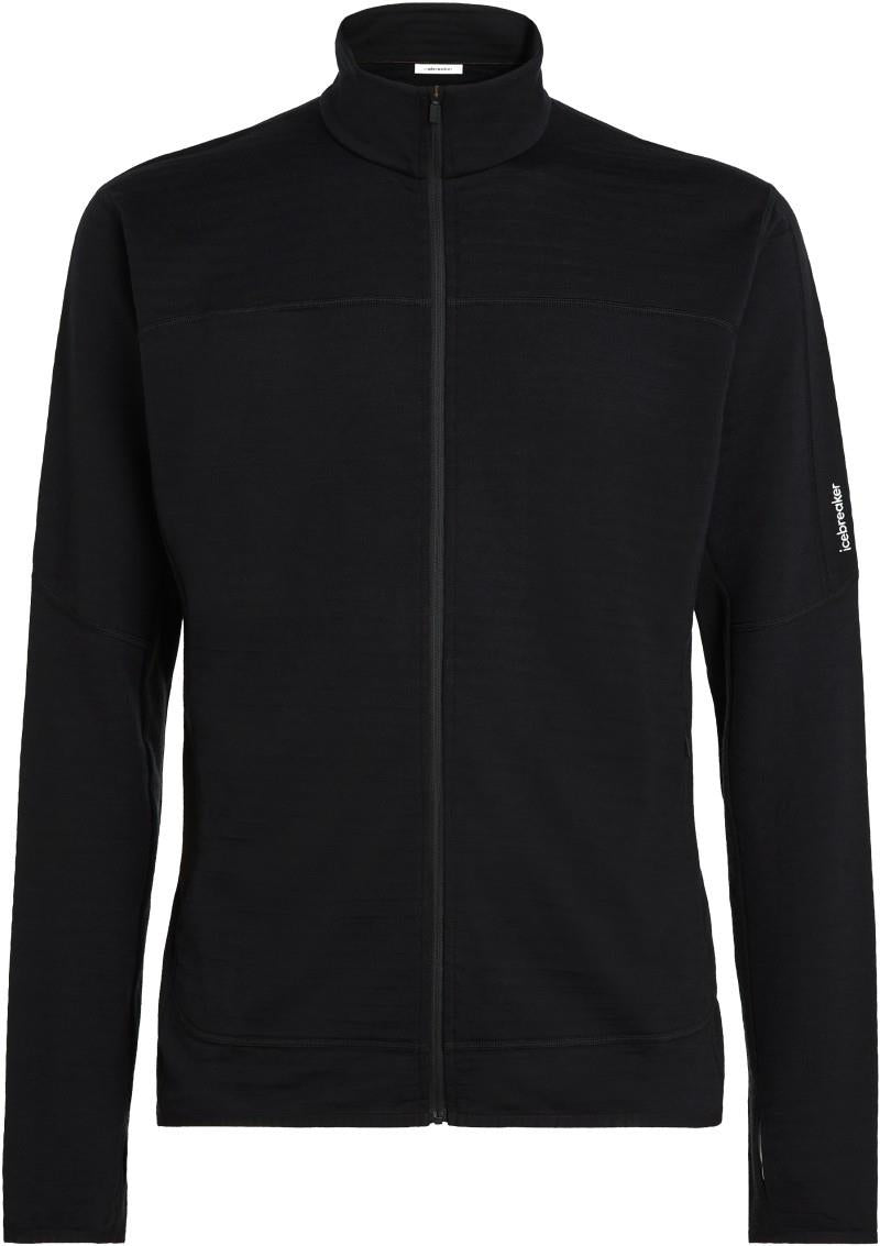 Merino Blend 300 RealFleece Descender LS Zip - Mens - black 1