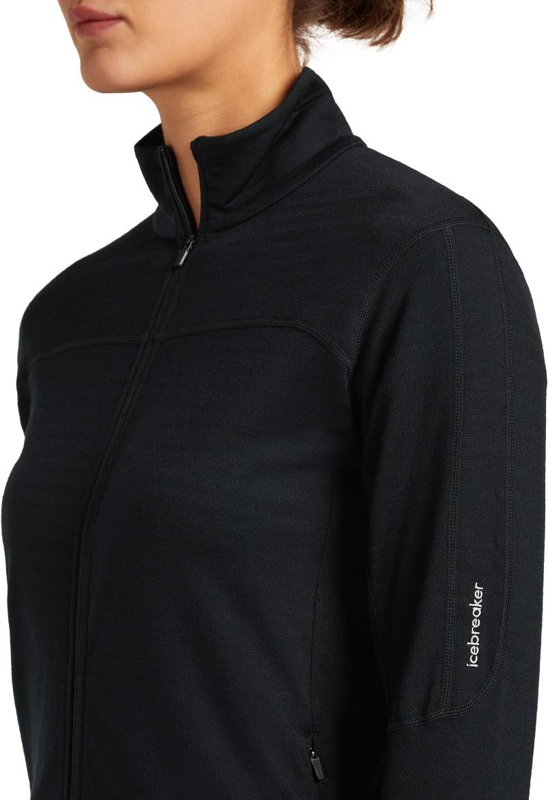 Merino Blend 300 RealFleece Descender LS Zip - Womens - black 1
