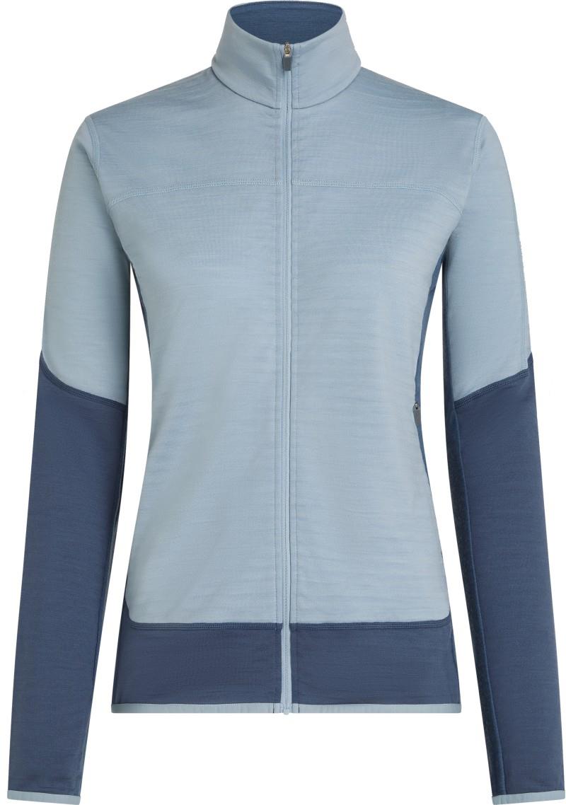 Merino Blend 300 RealFleece Descender LS Zip - Womens - dawn / zinc blue / cb 1