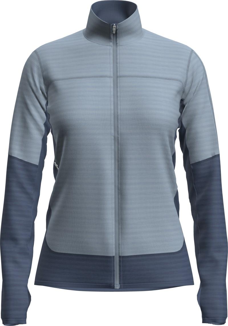 Merino Blend 300 RealFleece Descender LS Zip - Womens - dawn / zinc blue / cb 1