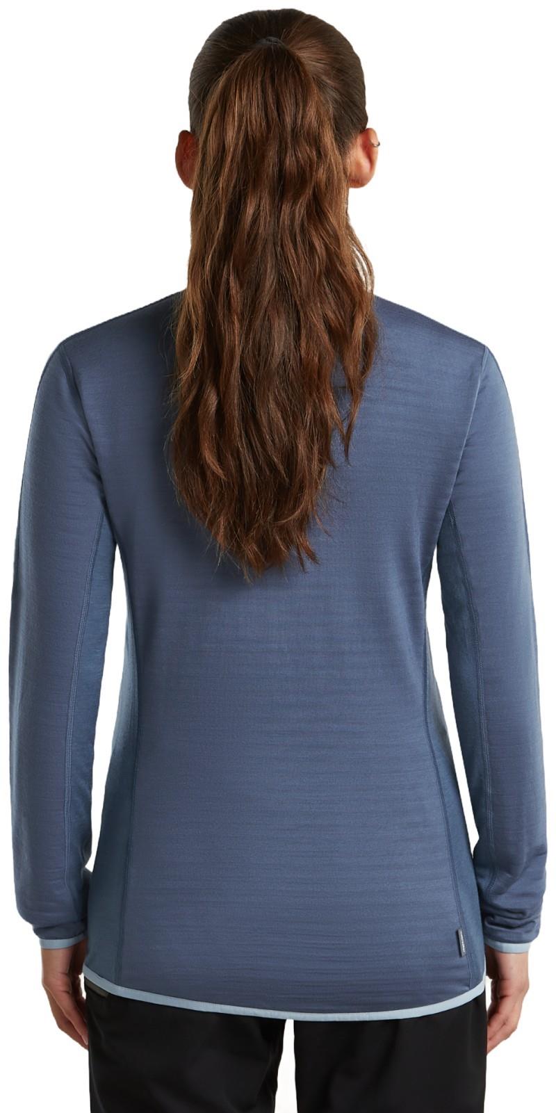 Merino Blend 300 RealFleece Descender LS Zip - Womens - dawn / zinc blue / cb 1