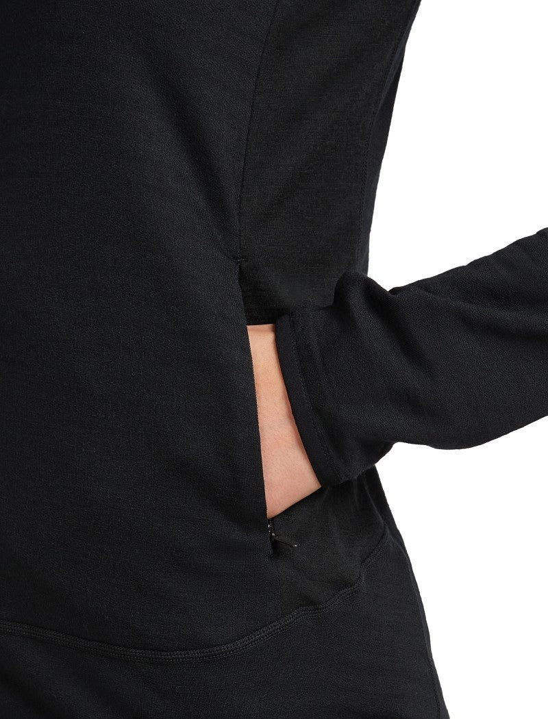 Merino Blend 300 RealFleece Descender LS Zip - Womens - summit / blush / cb 1