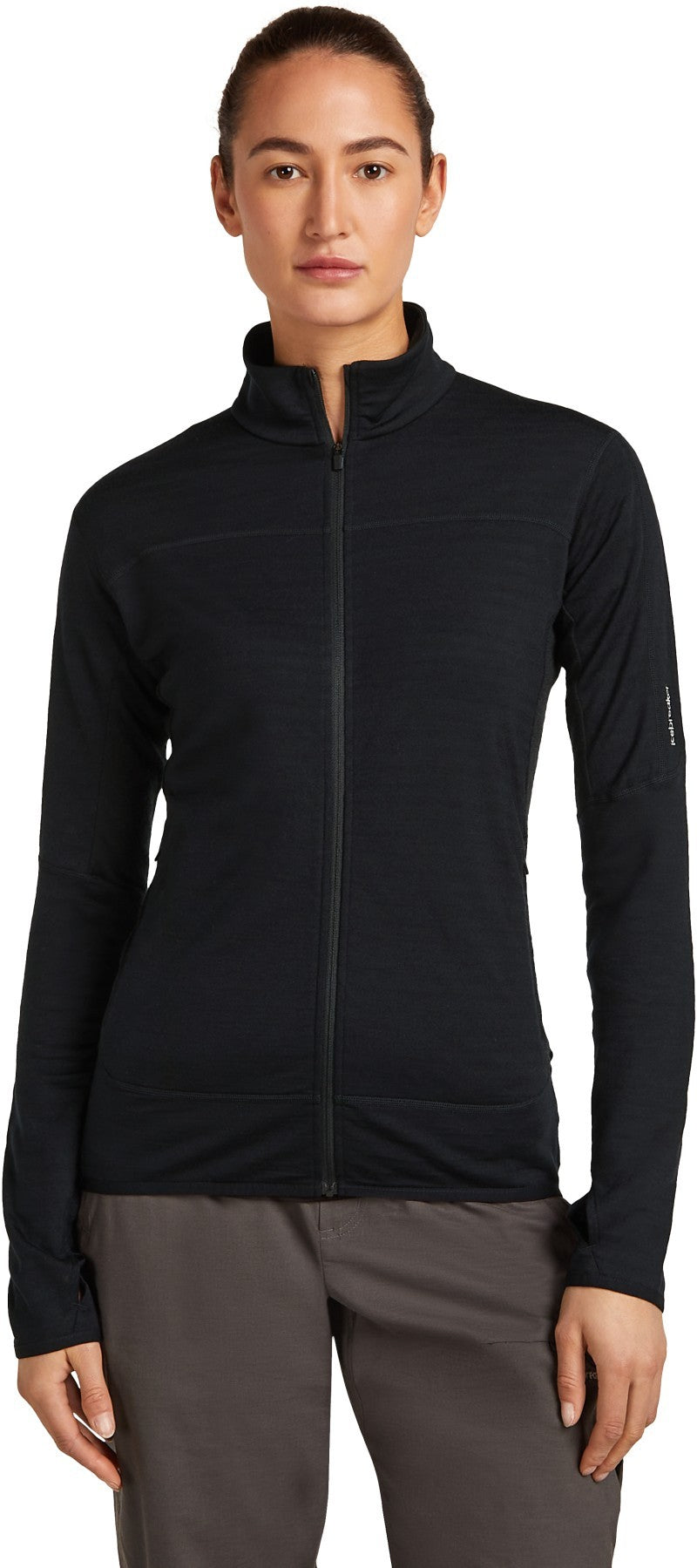 Merino Blend 300 RealFleece Descender LS Zip - Womens - summit / blush / cb 1