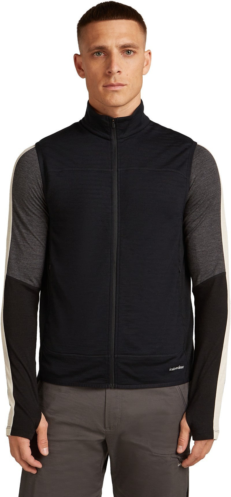 Merino Blend 300 RealFleece Descender Vest - Mens - black 1