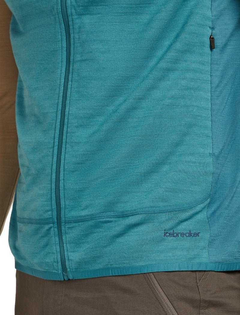 Merino Blend 300 RealFleece Descender Vest - Mens - topaz / atlantis / cb 1