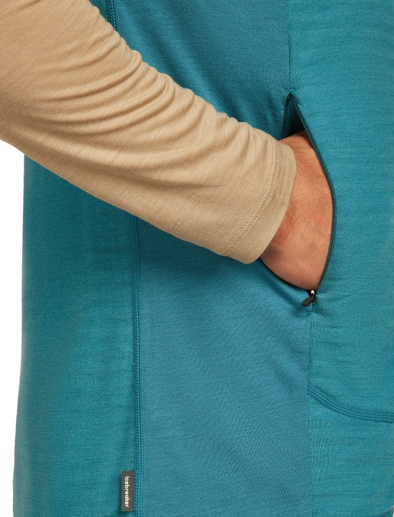 Merino Blend 300 RealFleece Descender Vest - Mens - topaz / atlantis / cb 1