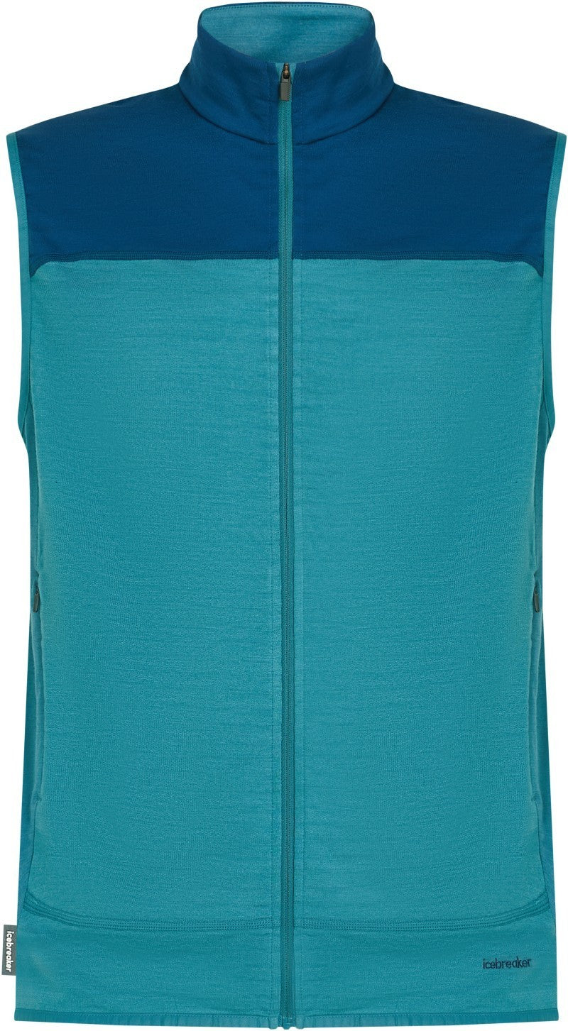 Merino Blend 300 RealFleece Descender Vest - Mens - topaz / atlantis / cb 1