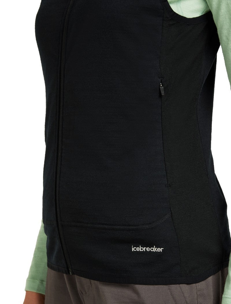 Merino Blend 300 RealFleece Descender Vest - Womens - black 1