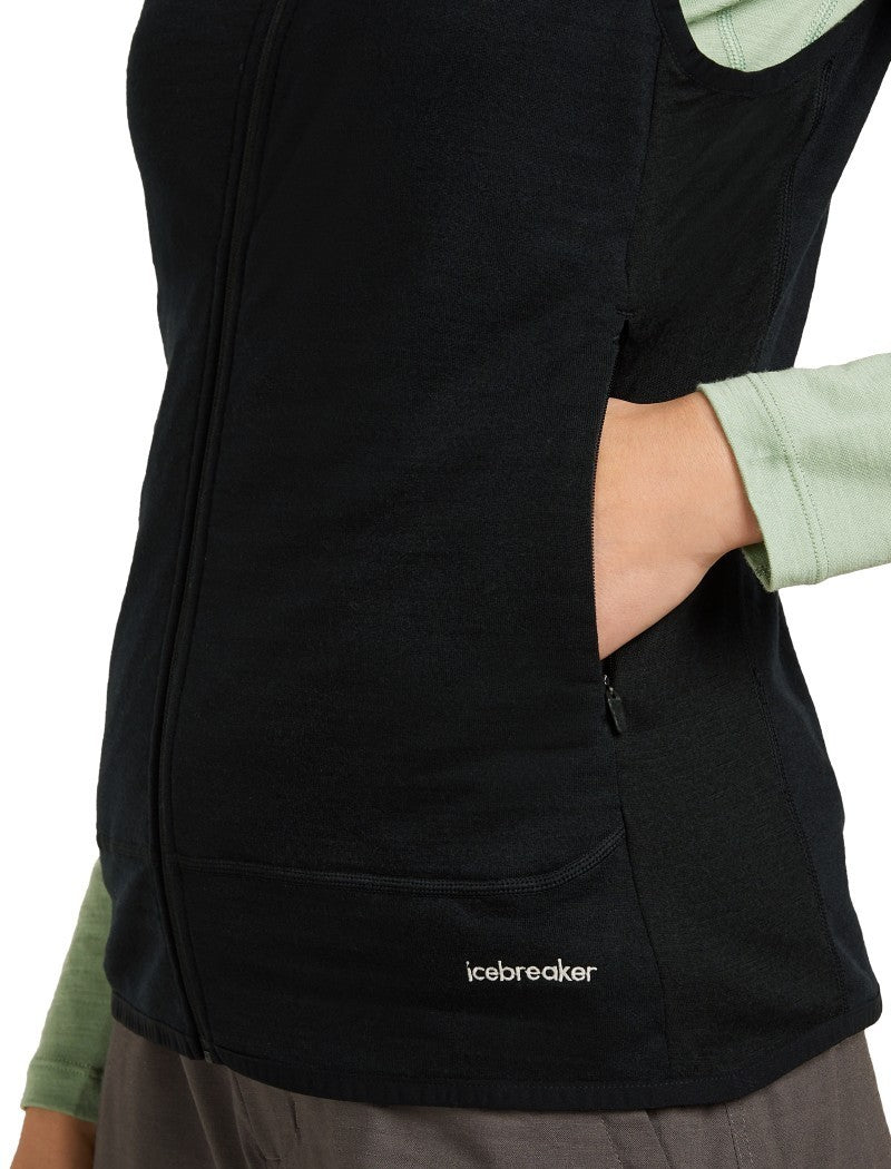 Merino Blend 300 RealFleece Descender Vest - Womens - black 1