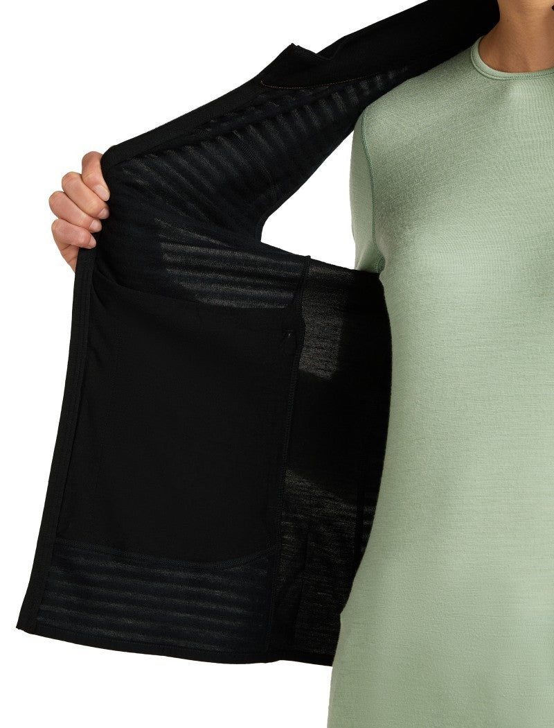Merino Blend 300 RealFleece Descender Vest - Womens - black 1