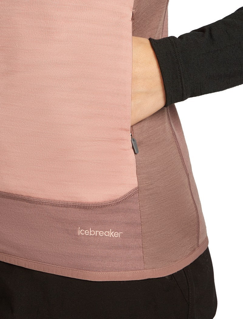Merino Blend 300 RealFleece Descender Vest - Womens - summit / blush / cb 1