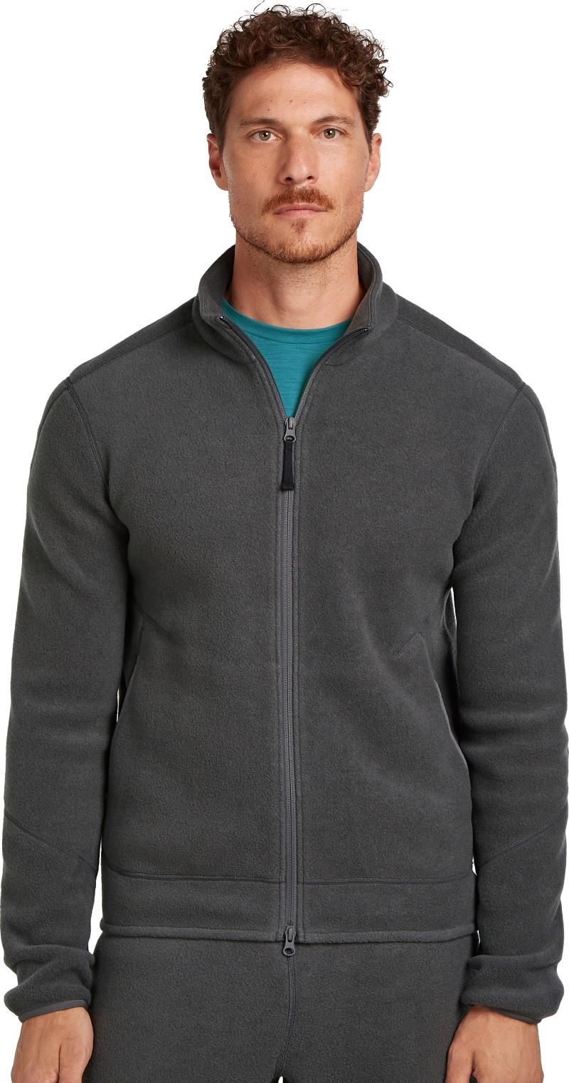 Merino Blend 630 RealFleece Classic Pile LS Zip - Mens - obsidian 1