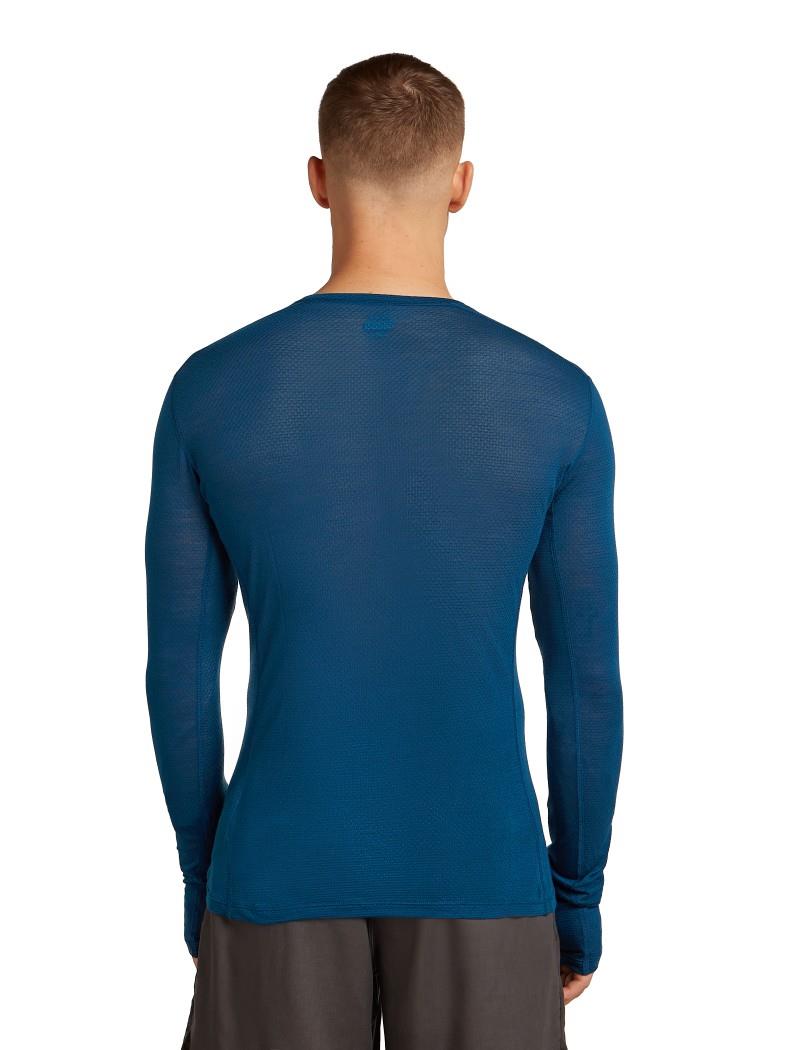 Merino Blend 75 Cool-Lite Featherlight LS Crewe - Mens - atlantis 1