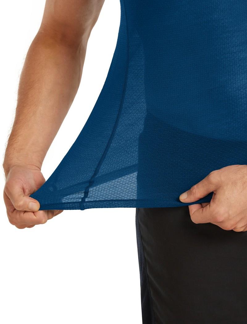 Merino Blend 75 Cool-Lite Featherlight SS Crewe - Mens - atlantis 1