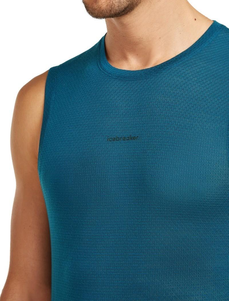 Merino Blend 75 Cool-Lite Featherlight Tank - Mens - atlantis 1