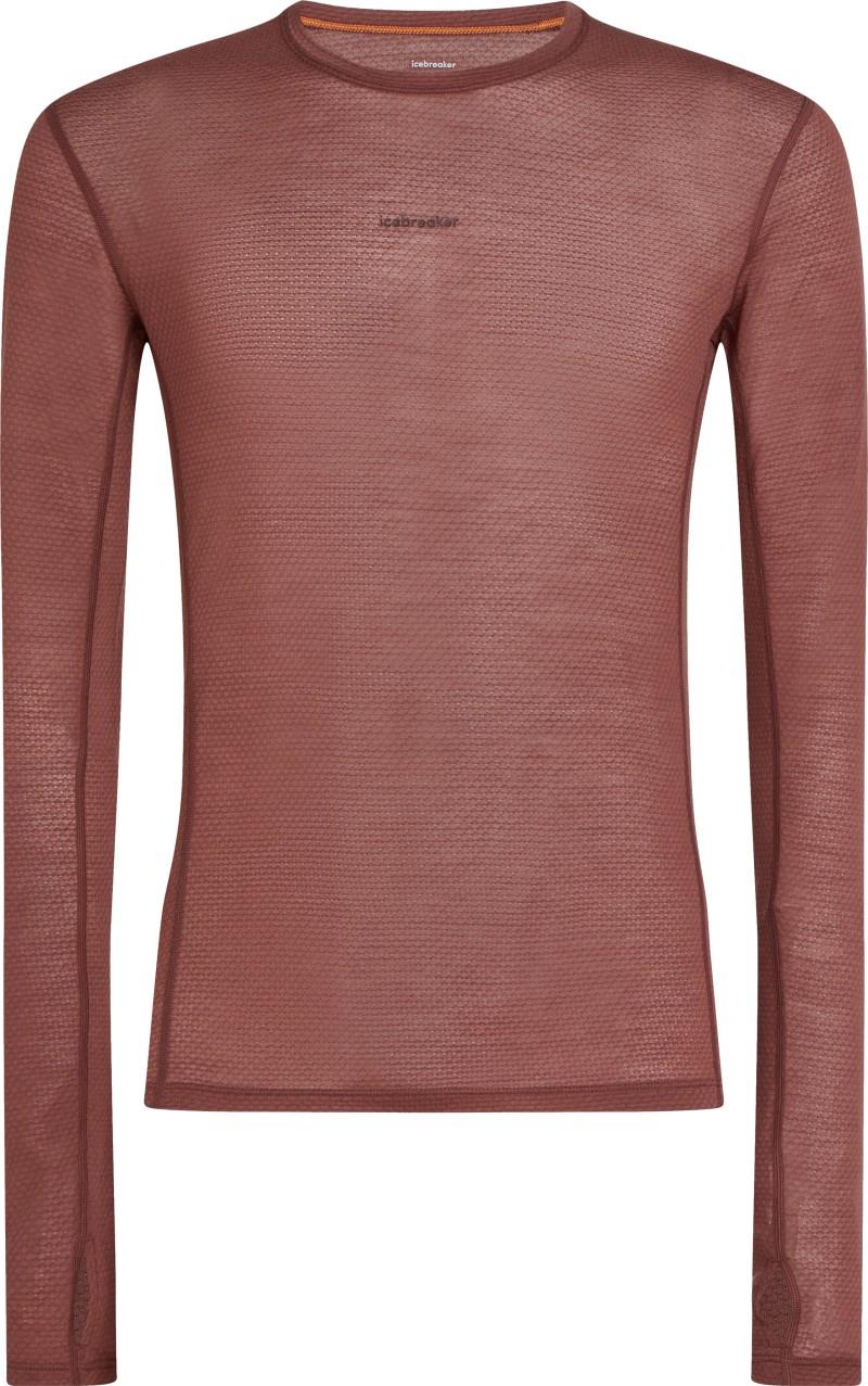 Merino Blend 75 Cool-Lite Ultralight LS Crewe - Mens - carob 1